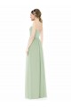 Strapless Draped Bodice Maxi Bridesmaid Dress with Front Slits Bristol