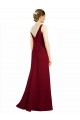 Twist-Knot V-Neckline Long Chiffon Bridesmaid Dress Bristol
