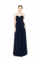 Strapless Sweetheart Long Chiffon Bridesmaid Dress Low Back Bristol