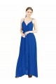 Sleeveless Surplice Chiffon Bridesmaid Dress with Spaghetti Straps Bristol