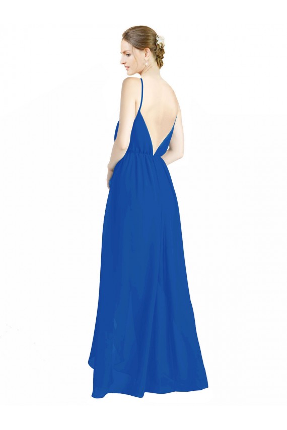 Sleeveless Surplice Chiffon Bridesmaid Dress with Spaghetti Straps Bristol