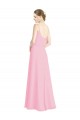 Spaghetti Straps A-Line Chiffon Bridesmaid Dress Low Back Bristol