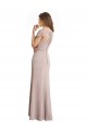 Capped Sleeves Embroidered with Applique Lace Mermaid Chiffon Bridesmaid Dress Bristol