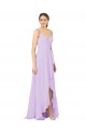 High-Low Chiffon Bridesmaid Dress with Ruffle Detail Bristol
