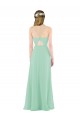 Classic Long Chiffon Bridesmaid Dress with V-Neck Bristol