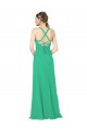 Classic Chiffon Bridesmaid Dress with Lace-Up Back Bristol