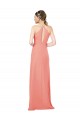 Modern Long Chiffon Bridesmaid Dress with Keyhole Back Bristol