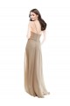 Elegant Bridesmaid with High Neckline and Illusion V-Neck Bristol