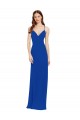 Chiffon Bridesmaid Dress with Deep V-Neck and Spaghetti Straps Bristol