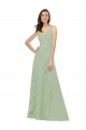 Chiffon Bridesmaid Dress with Ruffles and Draping Bristol