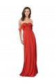 Chiffon A-Line Bridesmaid Dress with Ruched Bodice Bristol