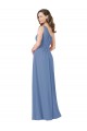 Pleated One Shoulder Chiffon Bridesmaid Dress Bristol