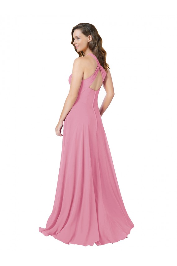 Chiffon Bridesmaid Dress / Prom Dress with Keyhole Front Bristol