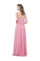 Spaghetti Strap Chiffon Bridesmaids Dress with Ruffle Overlay Bristol