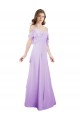 Chiffon Bridesmaid Dress with Draped Sweetheart Bodice and Off The Shoulder Flounces Bristol