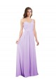 Draped One Shoulder A-Line Long Chiffon Bridesmaid Dress Bristol