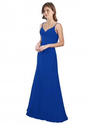 Softly Flared Chiffon Bridesmaid Dress with Sweetheart Neckline Bristol