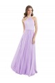 Halter Chiffon A-Line Bridesmaid Dress with Flounce Back Bristol