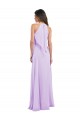 Halter Chiffon A-Line Bridesmaid Dress with Flounce Back Bristol