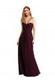 Long Chiffon Bridesmaid Dress with Sweetheart Neckline Bristol