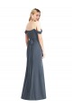 Off the Shoulder Criss Cross Bodice Trumpet Chiffon Bridesmaid Dress Bristol