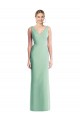 Sleeveless Tie Back Chiffon Trumpet Chiffon Bridesmaid Dress Bristol