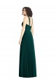 Draped Halter Neck Long Chiffon Bridesmaid Dress with Low Back Bristol