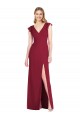 Ruffled Sleeves Mermaid Chiffon Bridesmaid Dress with Front Slit Bristol