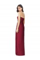 Side Front Slit Draped Strapless Chiffon Bridesmaid Dress Bristol