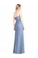 Trumpet Full Length Strapless Chiffon Bridesmaid Dress with Slit Bristol