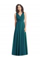 Draped V-Neck Long Sleeveless Chiffon Bridesmaid Dress Bristol