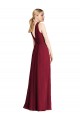 Plunging V-Back Long Full Length Chiffon Bridesmaid Dress Bristol