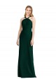 Sleek Full-Length Twist Halter Chiffon Bridesmaid Dress Bristol
