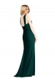 Sleek Full-Length Twist Halter Chiffon Bridesmaid Dress Bristol