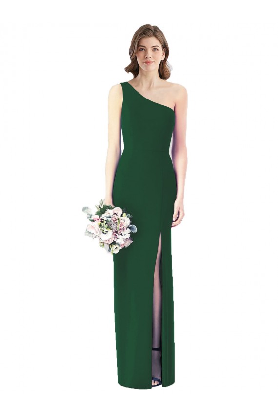 One Shoulder Chiffon Trumpet Bridesmaid Dress Bristol