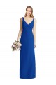 Sleeveless V-Back Long Trumpet Chiffon Bridesmaid Dress Bristol