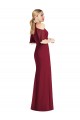 Ruffle Cold-Shoulder Mermaid Chiffon Maxi Bridesmaid Dress Bristol