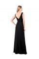 V-Neckline Chiffon Bridesmaid Dress / Prom Dress with Draped Bodice Bristol