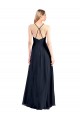 Plunging V-Neckline Halter Chiffon Wrap Bridesmaid Dress / Prom Dress with High Slit Bristol
