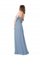 Empire Waist Off the Shoulder Chiffon Bridesmaid Dress with Sweetheart Bodice Bristol