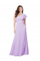Draped One Shoulder Long Chiffon Bridesmaid Dress  Bristol