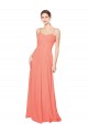 Empire Waist Spaghetti Straps Sweetheart Chiffon Bridesmaid Dress Bristol