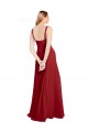 Sweetheart Neckline Long Chiffon Bridesmaid Dress with Side Slit and Wide Straps Bristol