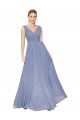 Floor Length High Neck V-Back Chiffon Bridesmaid Dress / Formal Prom Dress Bristol