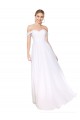 Off the Shoulder Long Full Length Chiffon Bridesmaid Dress / Formal Prom Dress Bristol