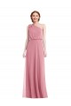 One Shoulder Bow Blouson Bodice Maxi Bridesmaid Dress Bristol