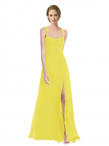 Wide Strap Sweetheart Maxi Bridesmaid Dress Bristol