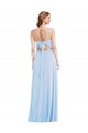 Tie Back Cutout Maxi Formal Bridesmaid Dress with Front Slit Bristol