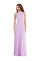 High Neck Halter Backless Maxi Bridesmaid Dress Bristol