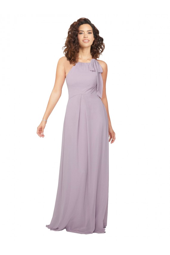 Halter Neck Bridesmaid Dress with Bow Bristol